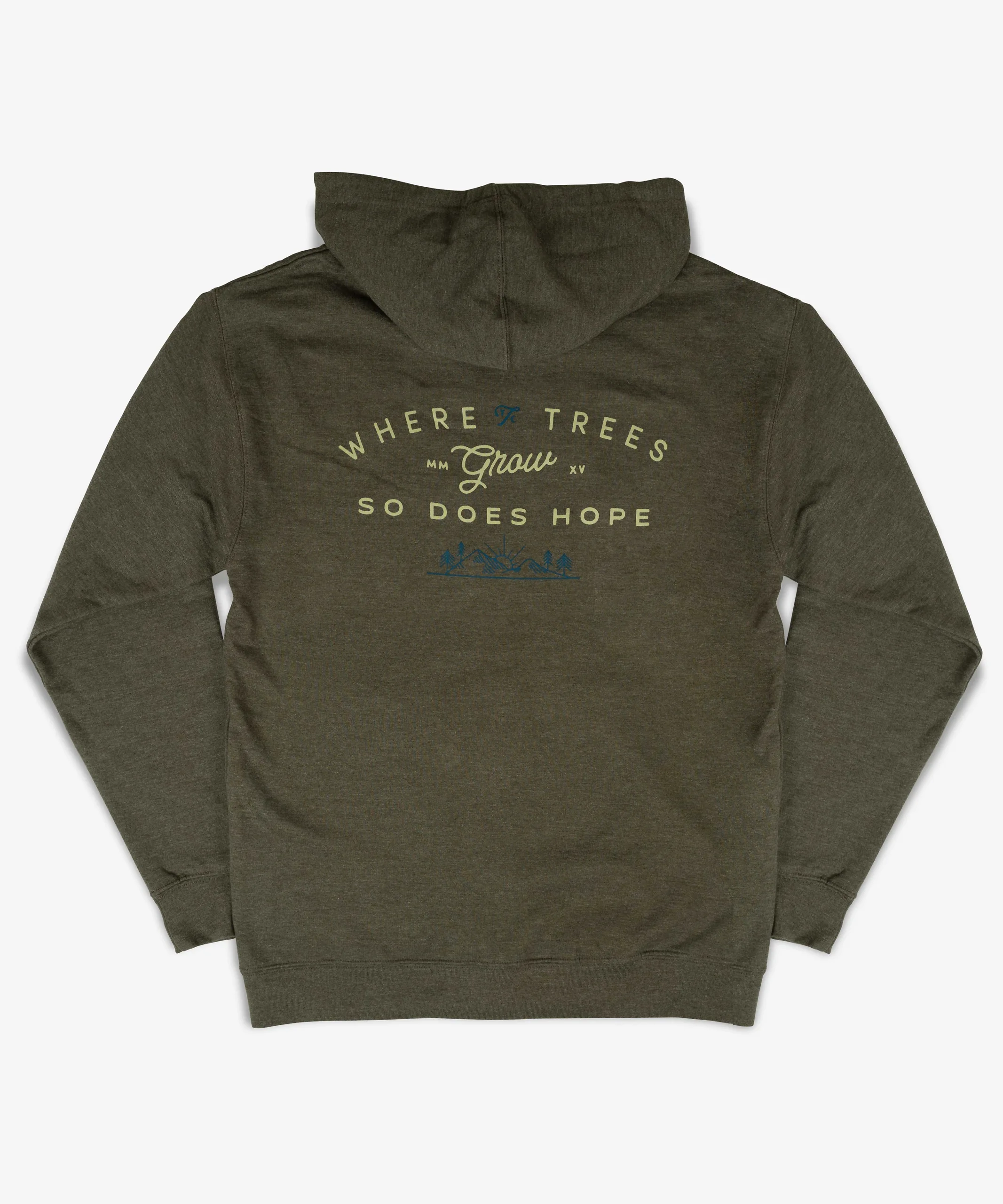 Trees Grow Hope Zip-Up Hoodie - The Tree Center